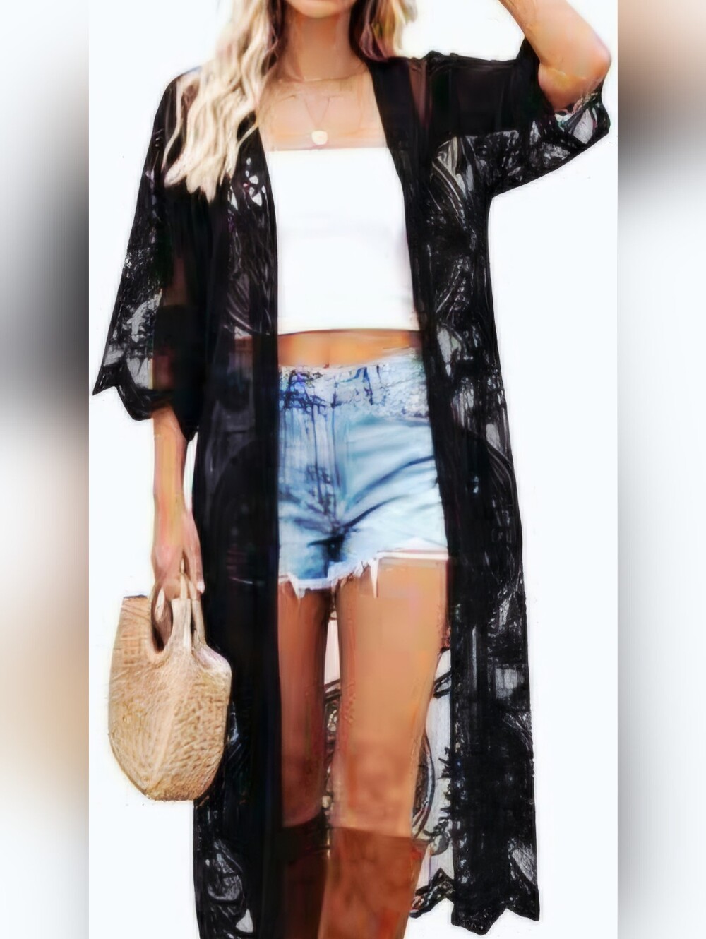 NWT Time And True Women’s Sheer Lace Coverup